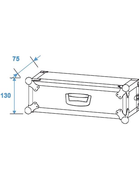 Transportavimo dėžė Roadinger 19" 2U 40cm 30107200