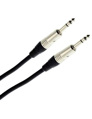 Audio cable Plugger Jack/Jack 6.3mm Stereo, 3m