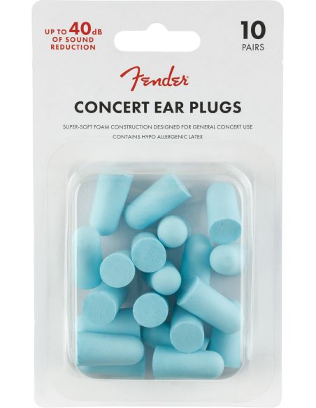 Foam Ear Plugs Fender Concert Ear Plugs, Daphne Blue