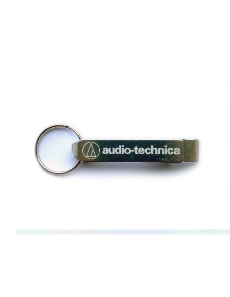 Key ring, opener with Audio-technica logo