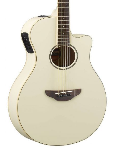 El. Acoustic Guitar Yamaha APX600 Vintage White