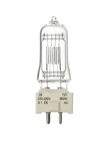 Halogen lamp General Electric T27 230V/650W GY-9.5 600h 3050K