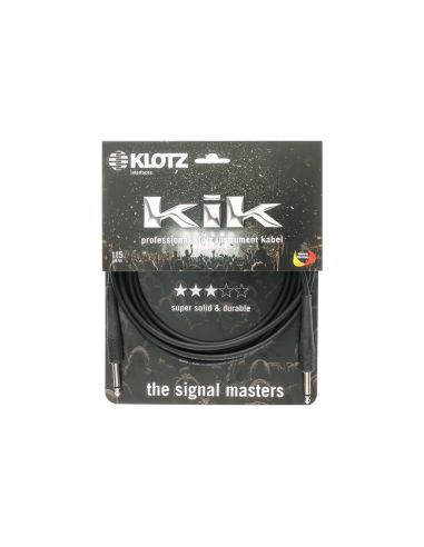 Instrumentinis kabelis Klotz KIK4.5PPSW, 4.5m juodas