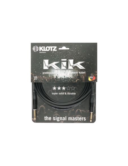 Instrumentinis kabelis Klotz KIKKG6.0PRSW, 6m juodas