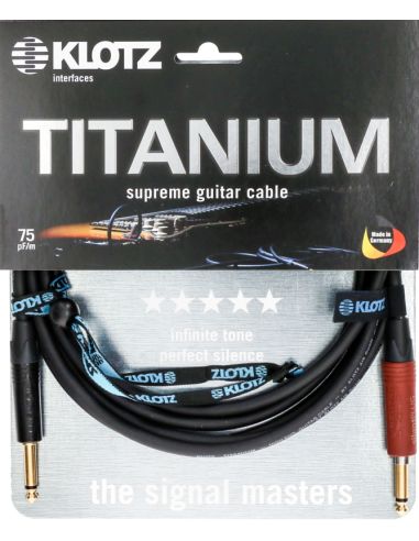Instrument Cable Klotz Titanium SilentPlug, 3m, black