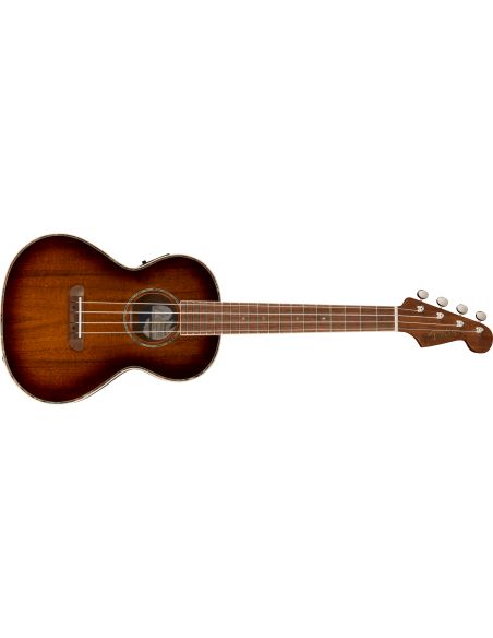 Electroacoustic tenor ukulele Fender Montecito Shaded Edge Burst