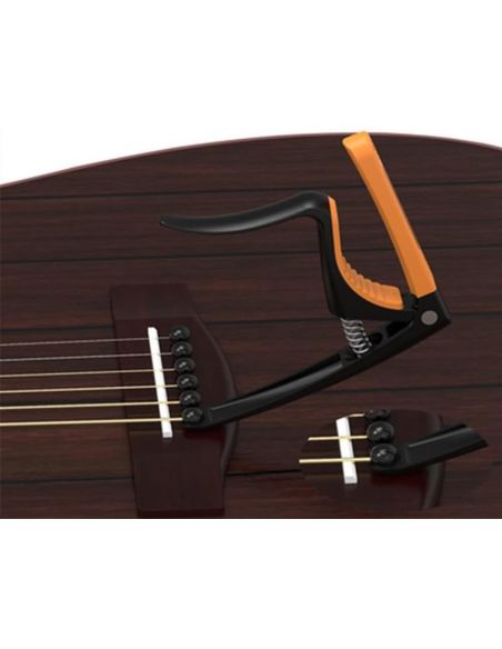 Universal Capo for guitar Solo S-09 orange