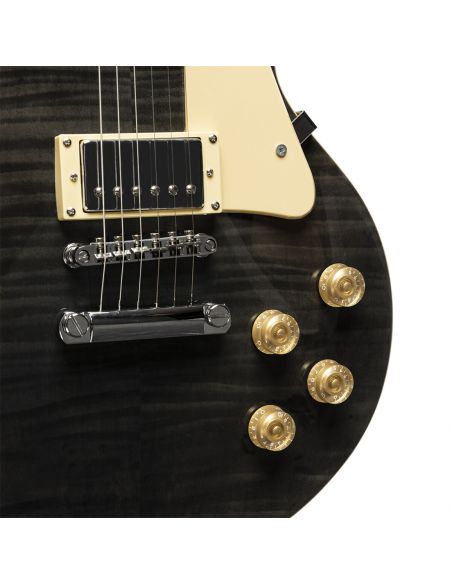 Electric guitar Stagg SEL-DLX TR BLK