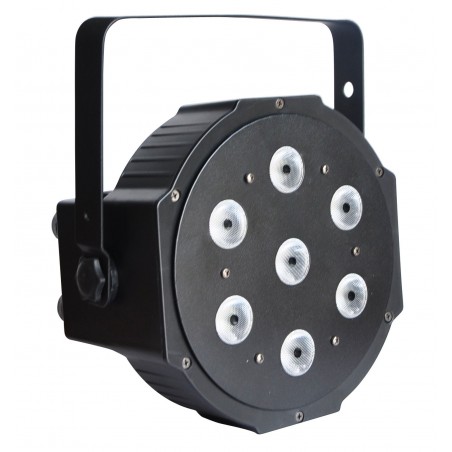 Prožektorius LED PAR 56 SLIM 7x10W 4in1 STRONG BK