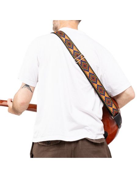 Guitar strap Stagg SWO-SAM2-GOLD