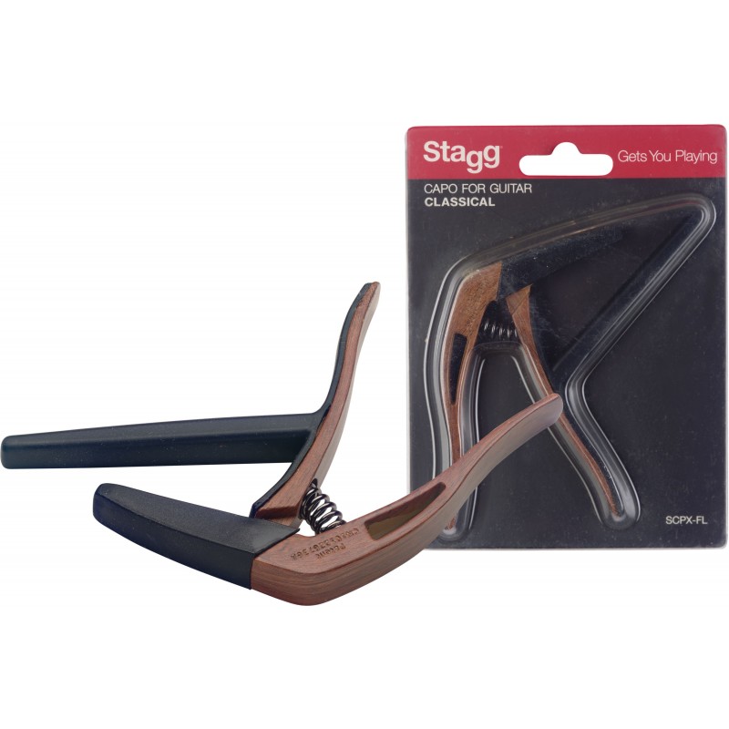 Capo for classical guitar Stagg SCPX-FL DKWOOD