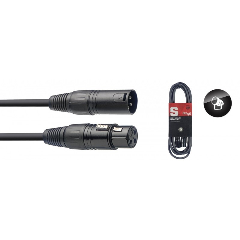 DMX cable Stagg SDX3-3, 3m