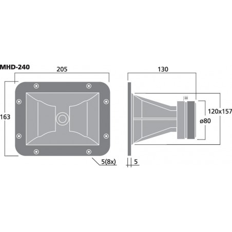 IMG Stageline MHD-240 40 W, 8 Ω