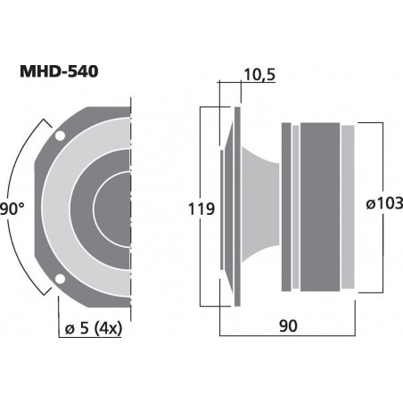 IMG Stageline MHD-540 50 W, 8 Ω