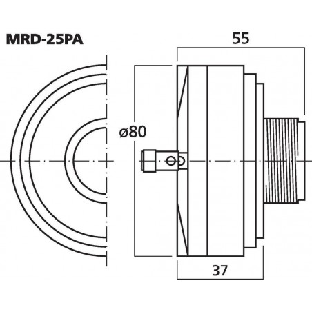 IMG Stageline MRD-25PA 25 W, 8 Ω