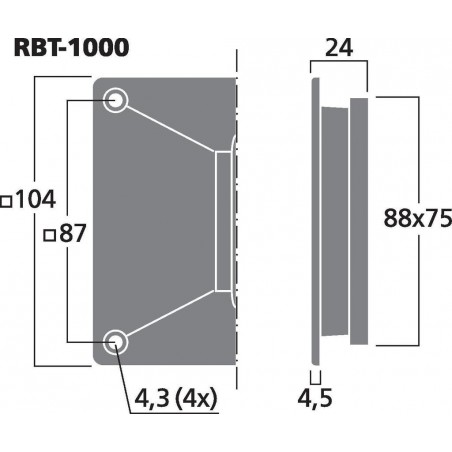 IMG Stageline RBT-1000 40 W, 6 Ω