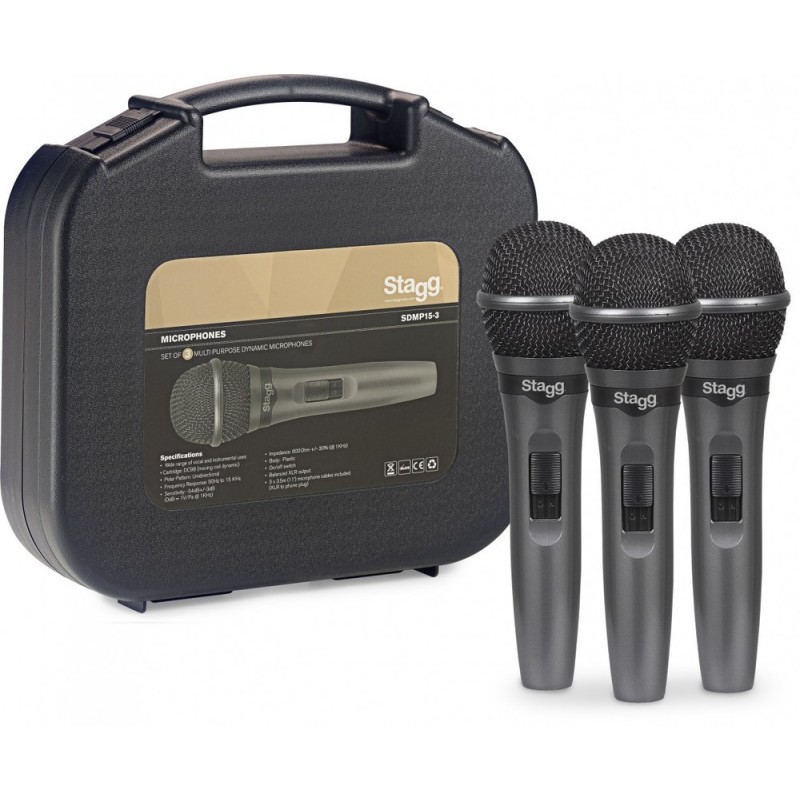 Set of microphones Stagg SDMP15-3, 3 pcs.