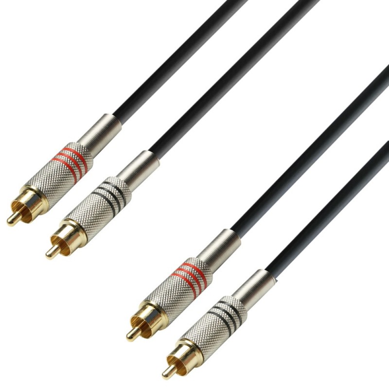 Kabelis 2x RCA - 2x RCA 6m