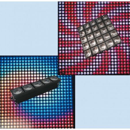 LED Blinderis 5x15W RGBW 4in1 CREE DMX